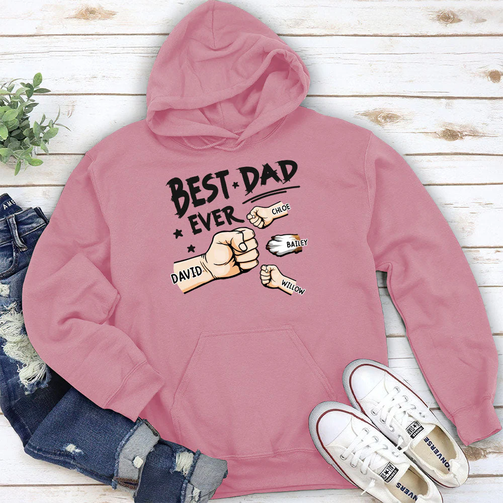 The Best Dad Ever In The World - Personalized Custom Shirt - Image 6