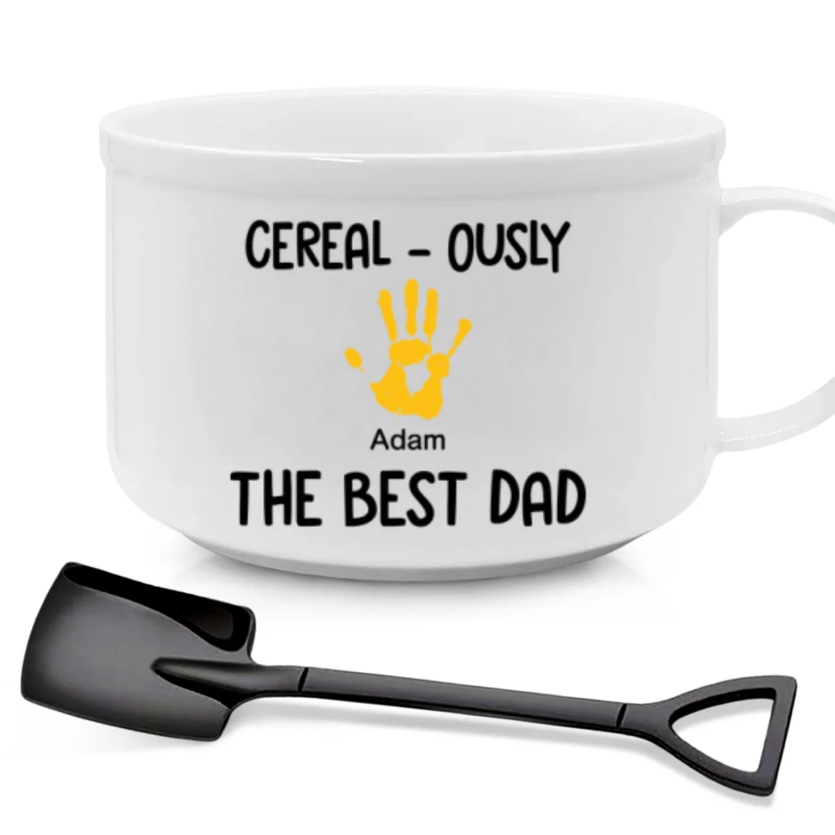 The Best Dad - Personalized Custom Ceramic Bowl - Image 7