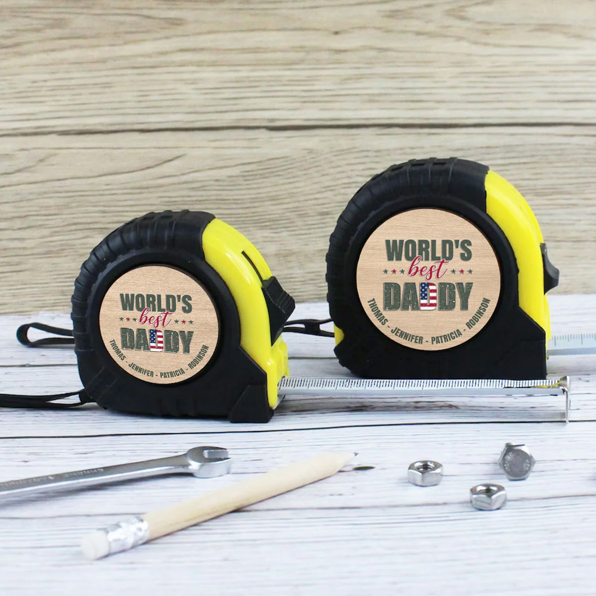 The Best Daddy - Personalized Custom Tape Measure - Image 2