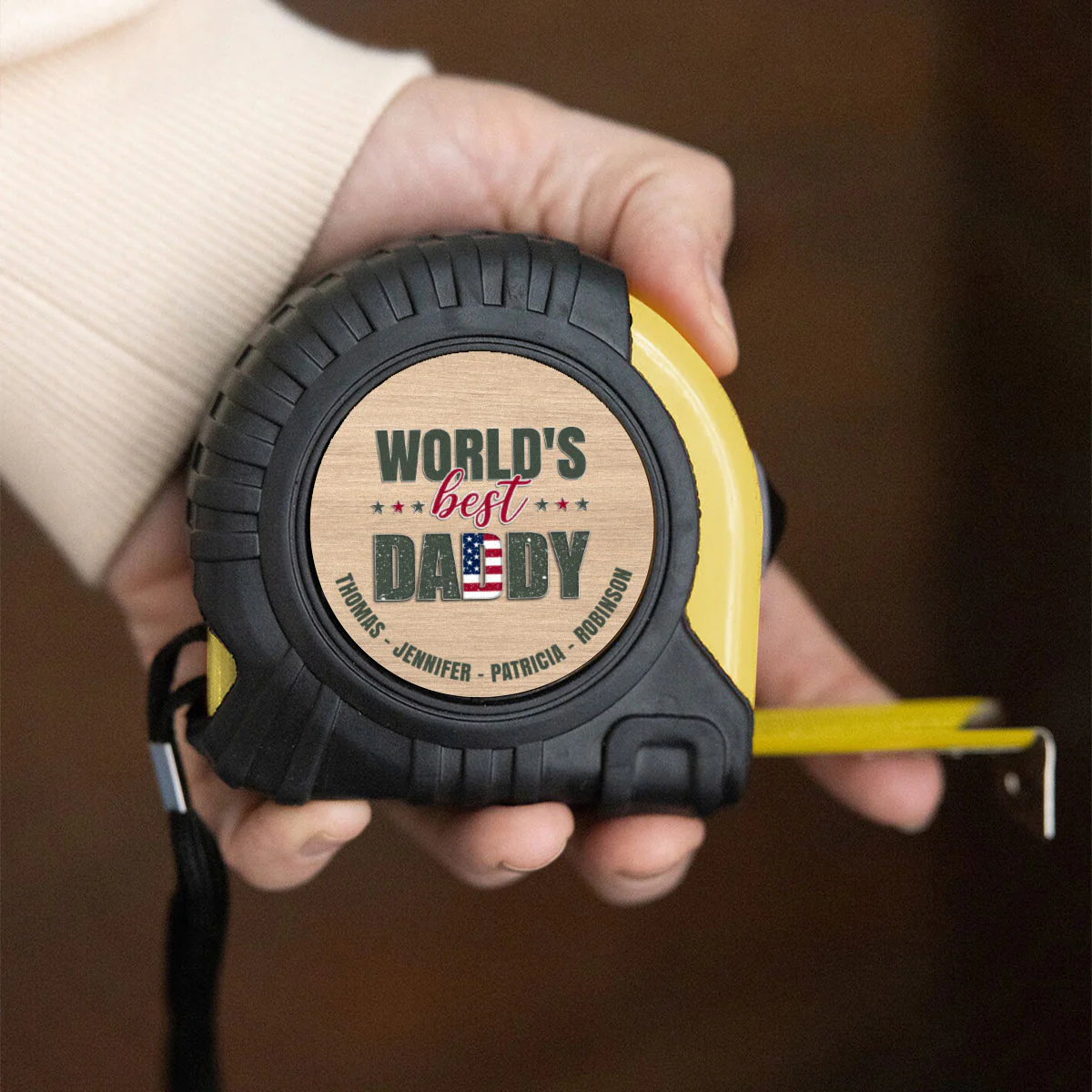 The Best Daddy - Personalized Custom Tape Measure - Image 4