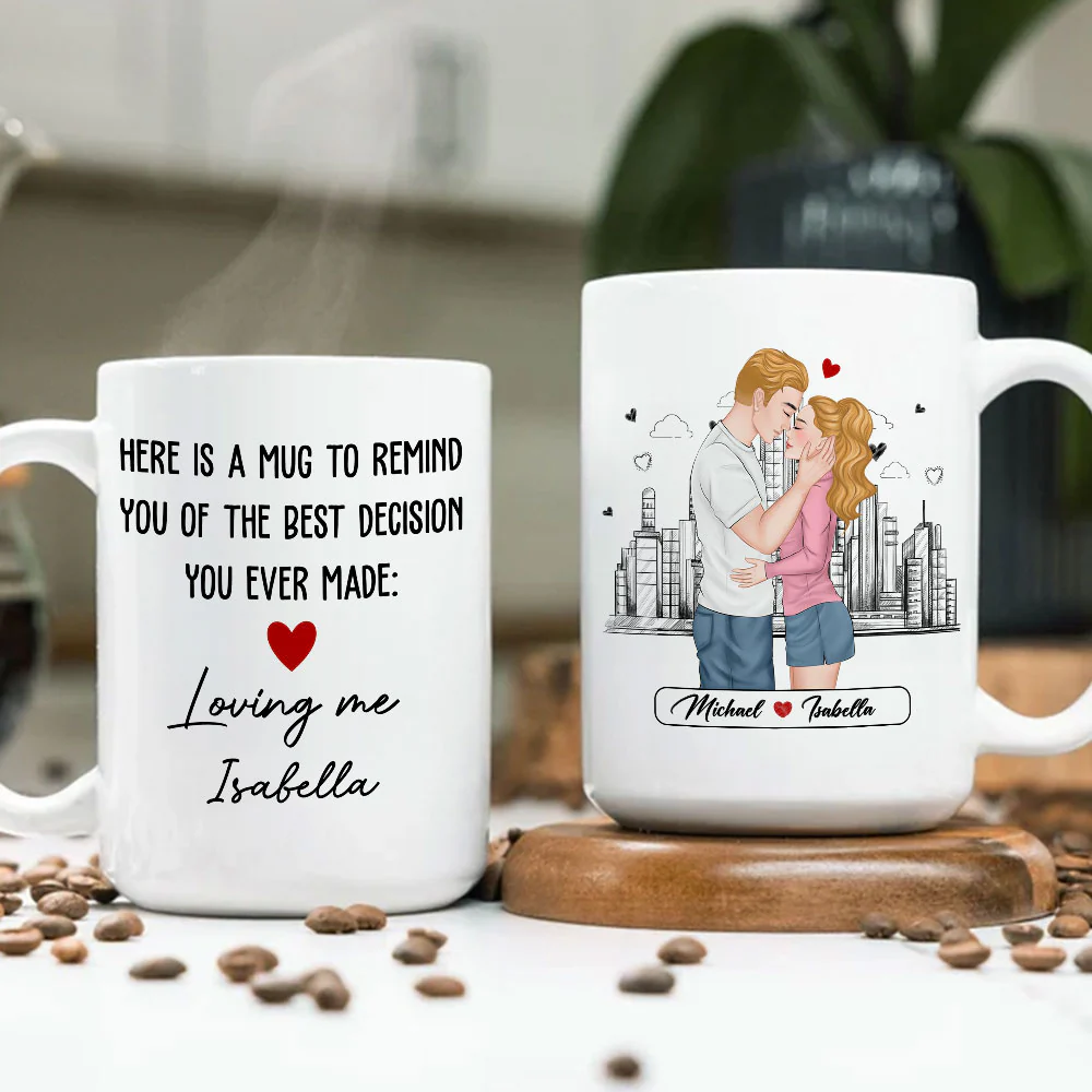 The Best Decision You Ever Made - Personalized Custom Coffee Mug - Image 5