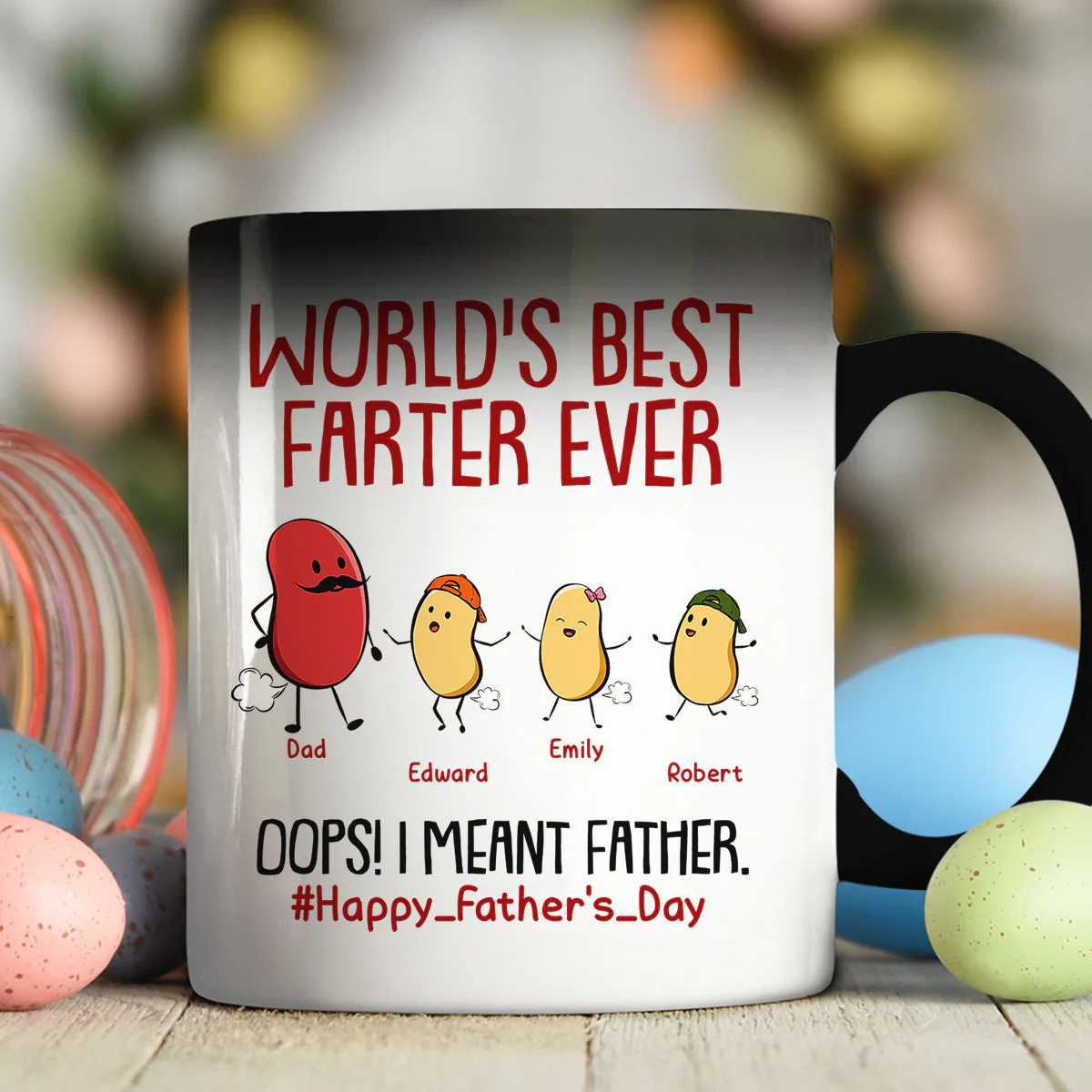 The Best Farter Ever - Personalized Custom Color Changing Mug - Image 2