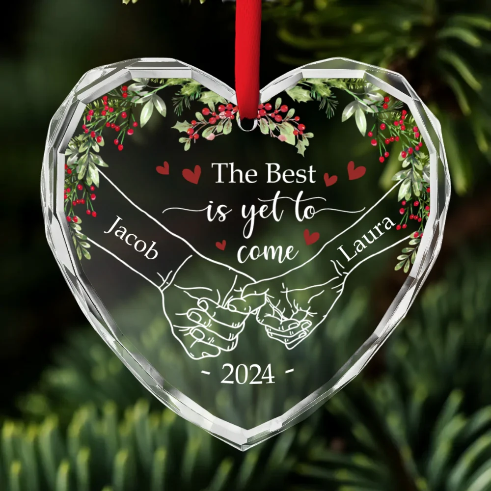 The Best Is Yet To Come - Personalized Custom Glass Ornament - Image 6