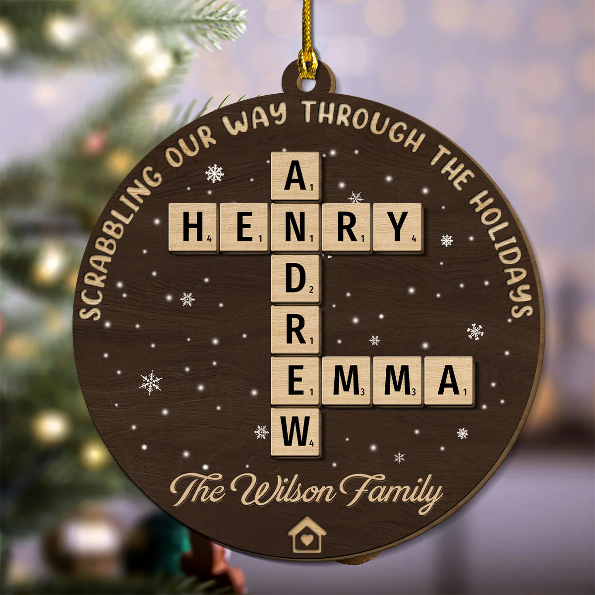 The Best Part Of Christmas - Personalized Custom Freeshape 2-Layered Wood Ornament