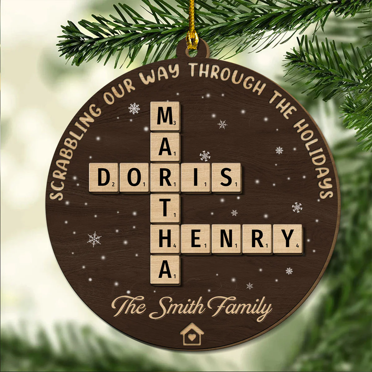The Best Part Of Christmas - Personalized Custom Freeshape 2-Layered Wood Ornament - Image 2