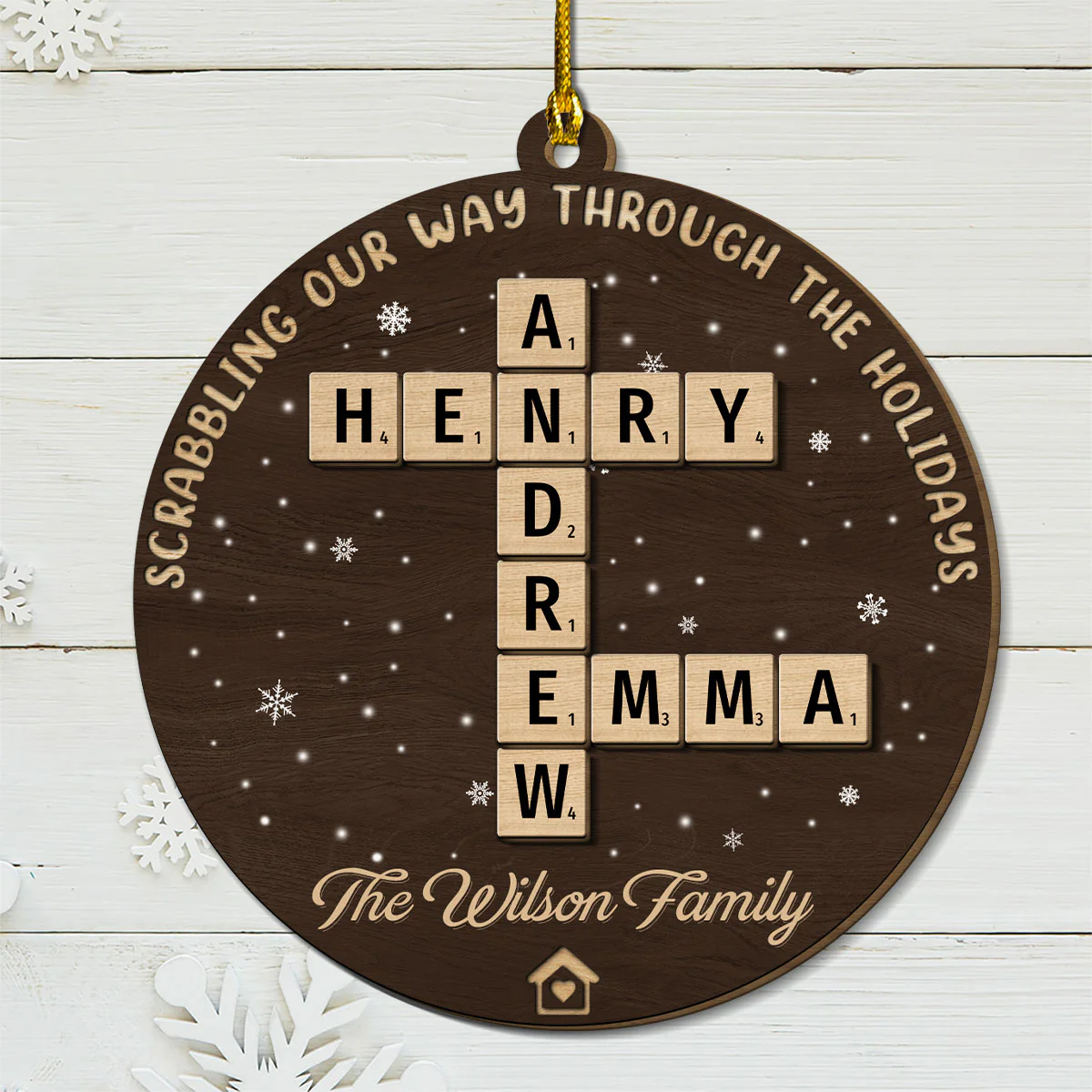 The Best Part Of Christmas - Personalized Custom Freeshape 2-Layered Wood Ornament - Image 4