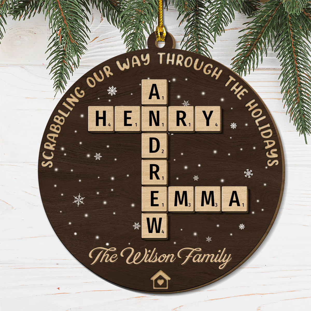 The Best Part Of Christmas - Personalized Custom Freeshape 2-Layered Wood Ornament - Image 5
