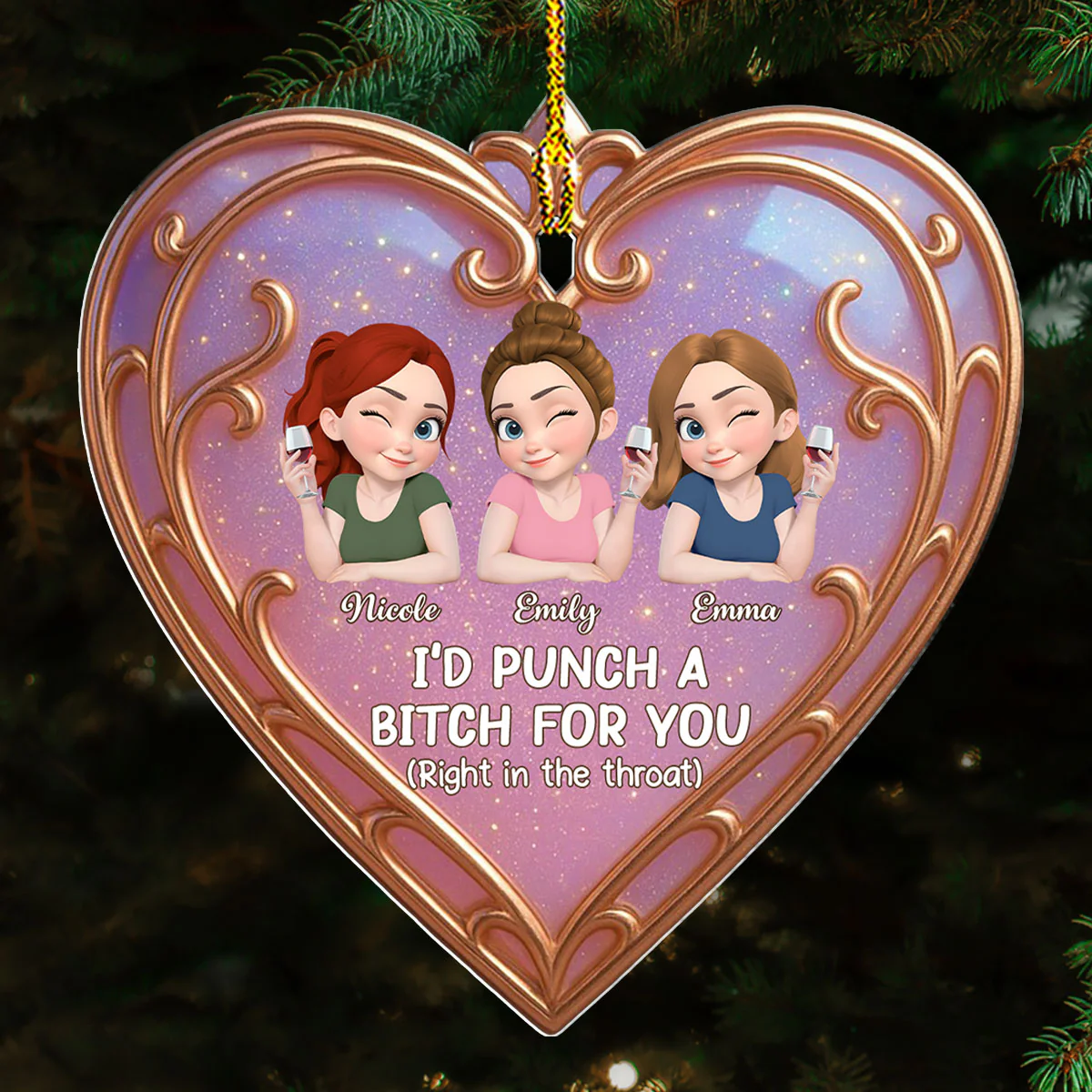 The Best Part Of Life - Personalized Custom Acrylic Ornament - Image 2