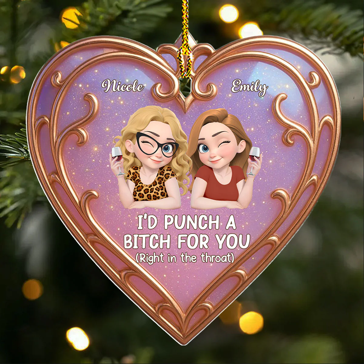 The Best Part Of Life - Personalized Custom Acrylic Ornament - Image 4