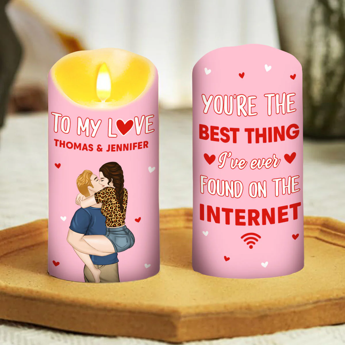 The Best Thing On The Internet - Personalized Custom LED Candle - Image 3