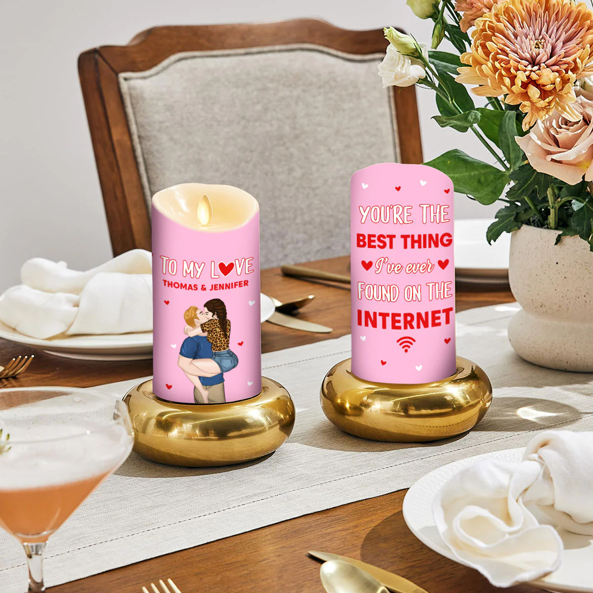 The Best Thing On The Internet - Personalized Custom LED Candle - Image 4