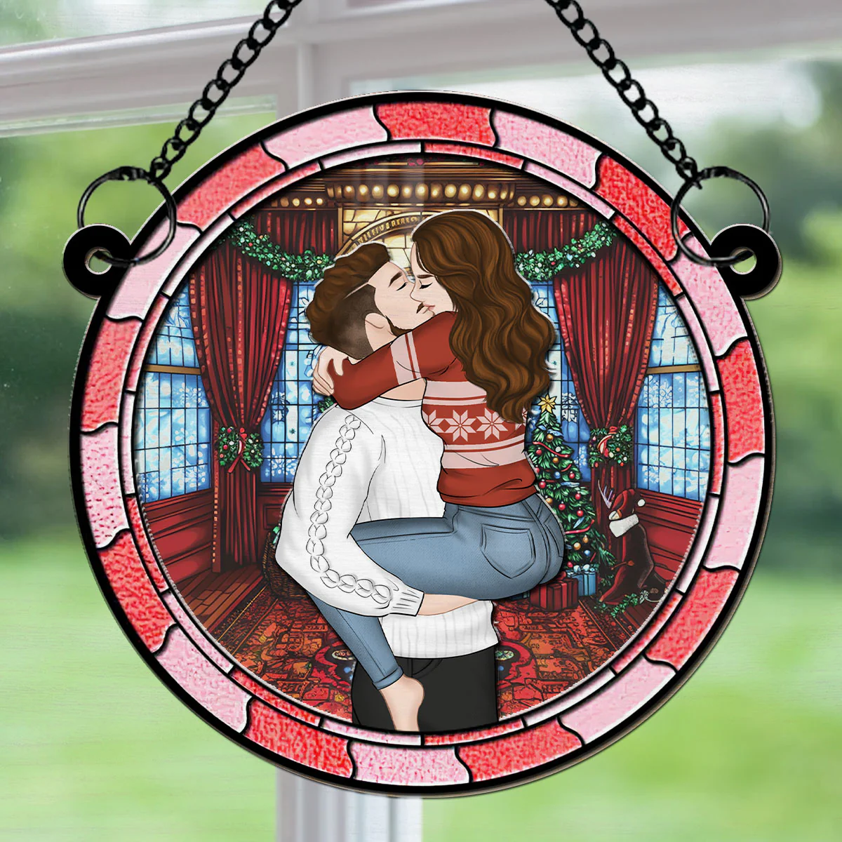 The Best Things In Life Are Better With You - Personalized Custom Suncatcher