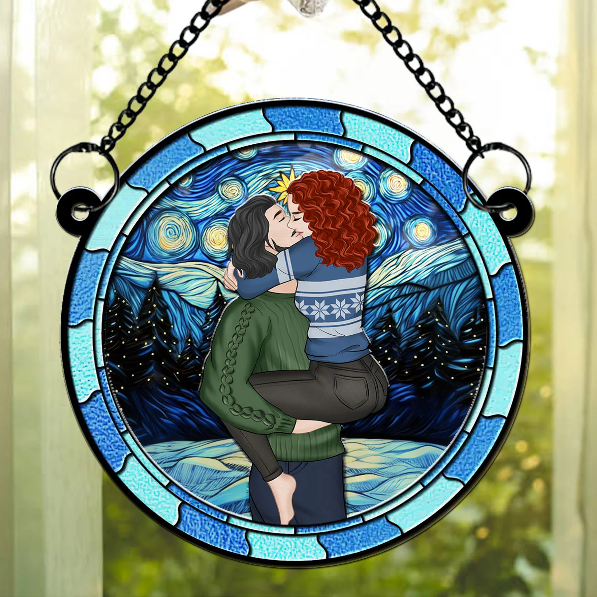 The Best Things In Life Are Better With You - Personalized Custom Suncatcher - Image 2