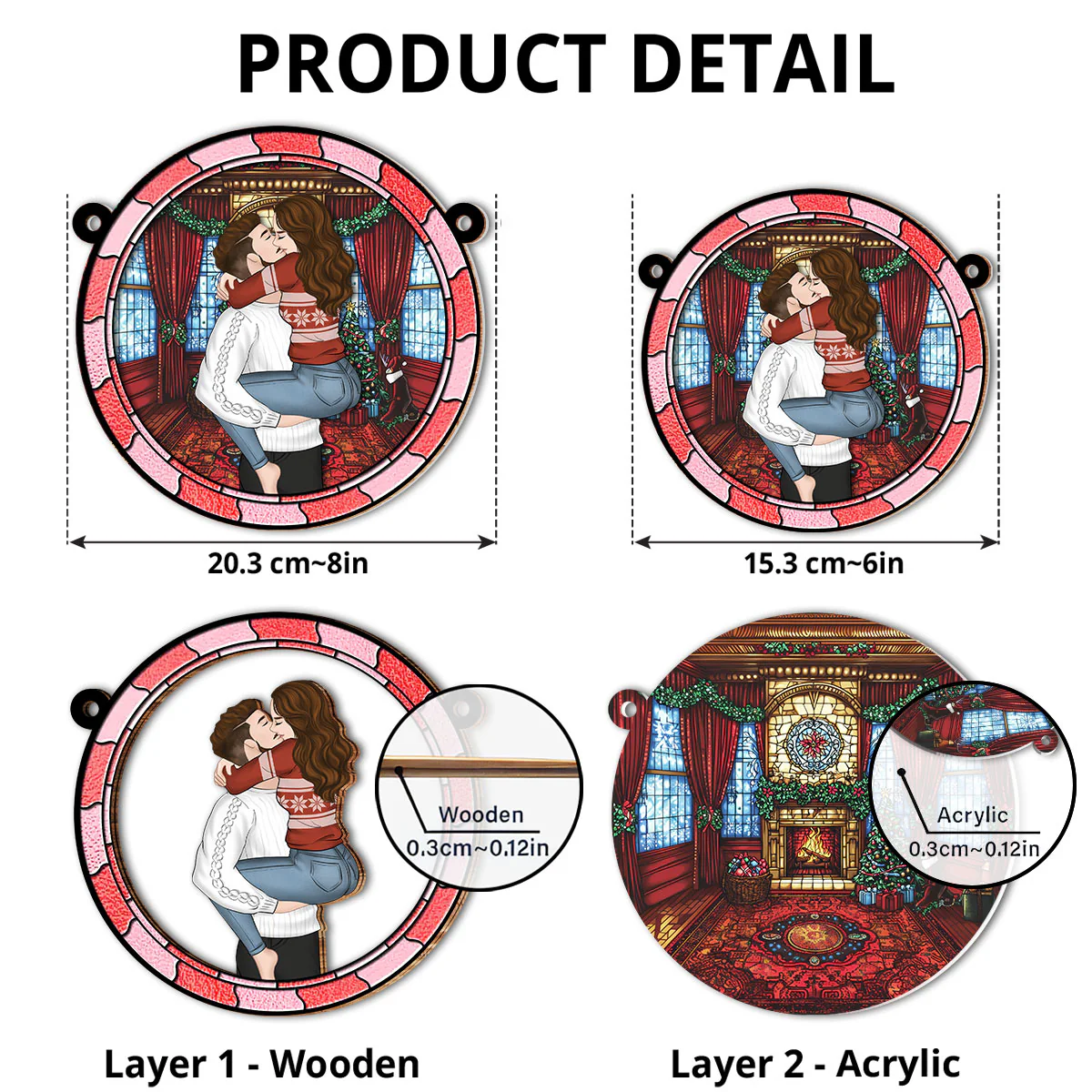 The Best Things In Life Are Better With You - Personalized Custom Suncatcher - Image 5