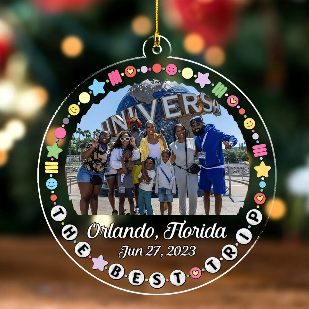 The Best Trip - Personalized Custom Acrylic Ornament - Image 2