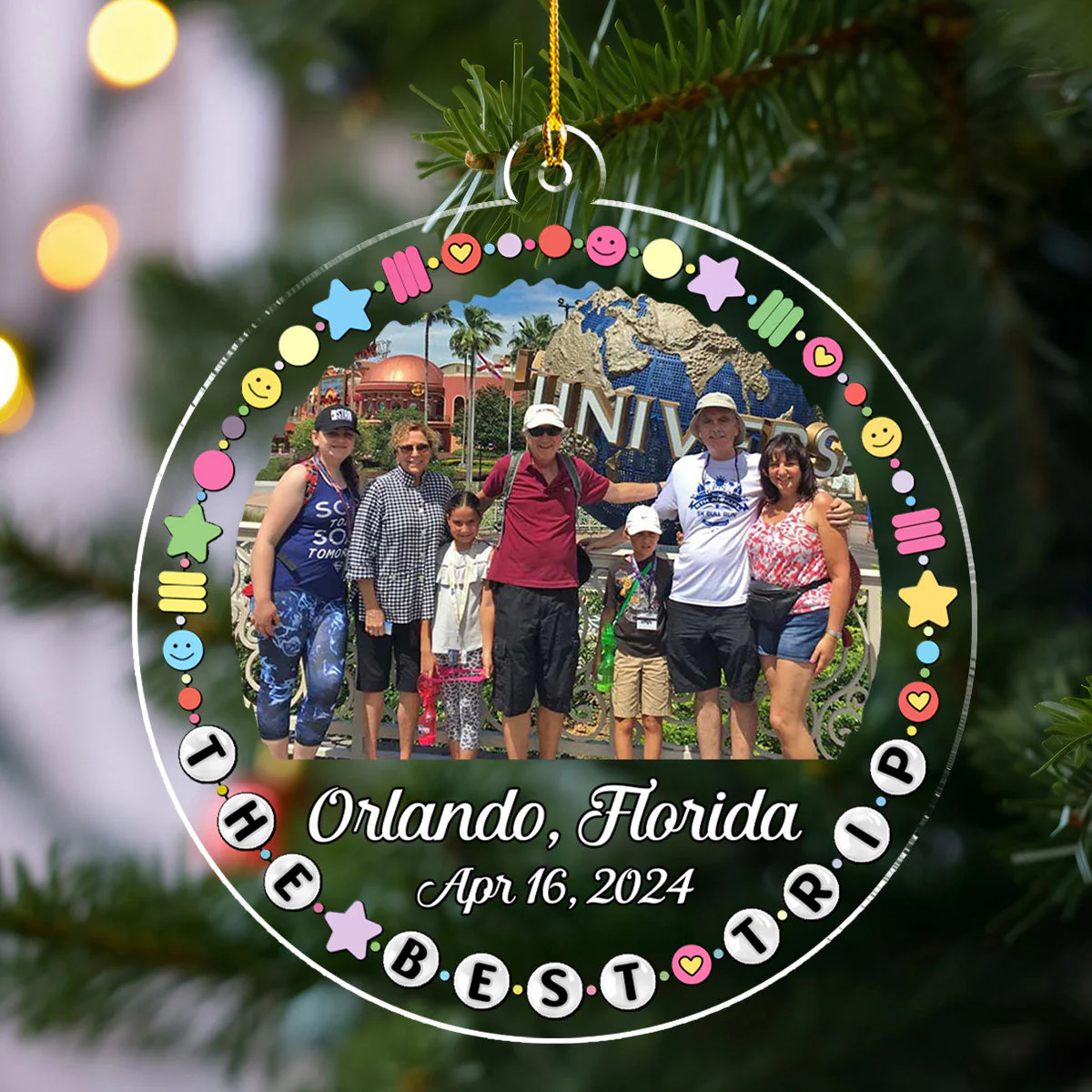 The Best Trip - Personalized Custom Acrylic Ornament - Image 3