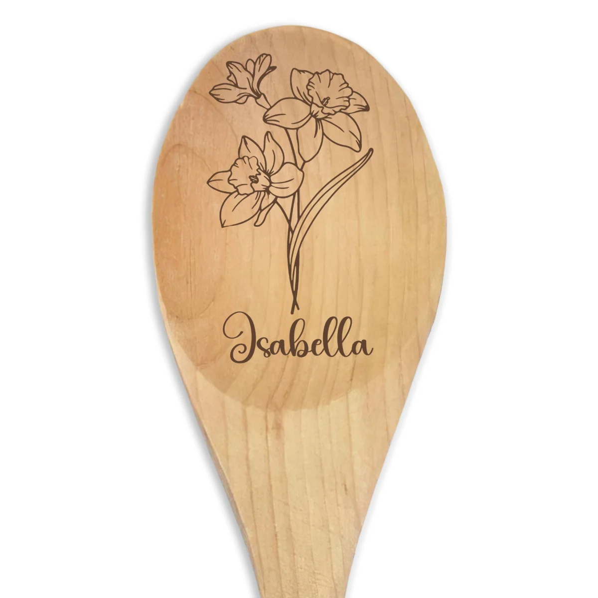 The Bloom Recipe - Personalized Custom Engraved Wooden Spoon - Image 6