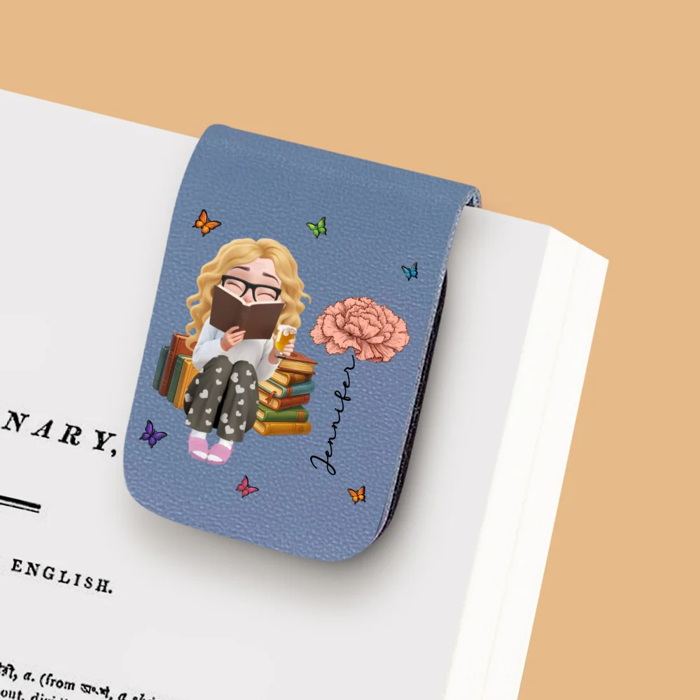 The Book Girly - Personalized Custom Leather Bookmark - Image 6