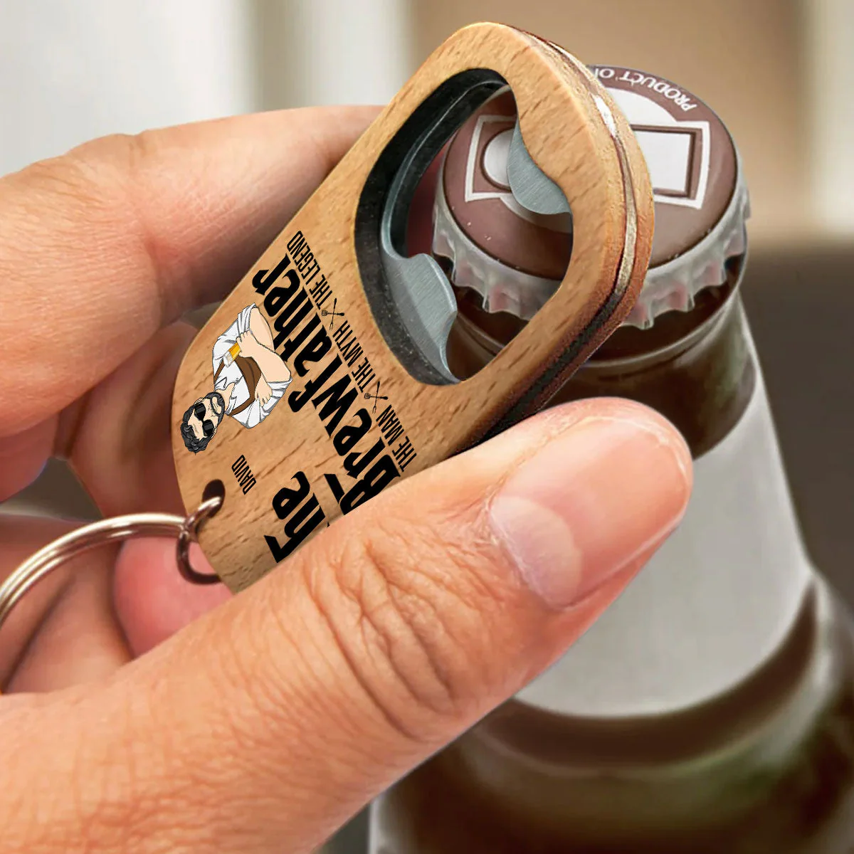 The Brewfather - Personalized Custom Bottle Opener Keychain - Image 3
