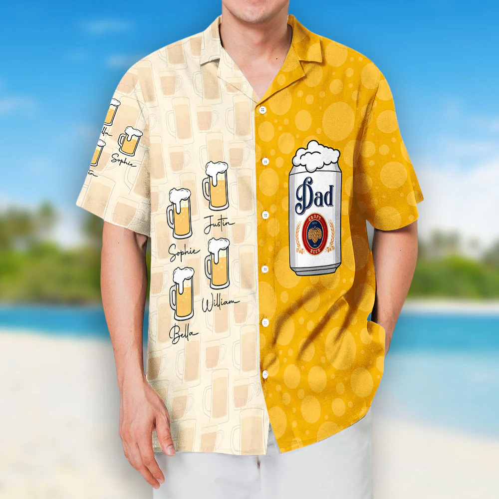 The Chill Daddy - Personalized Custom Hawaiian Shirt - Image 2
