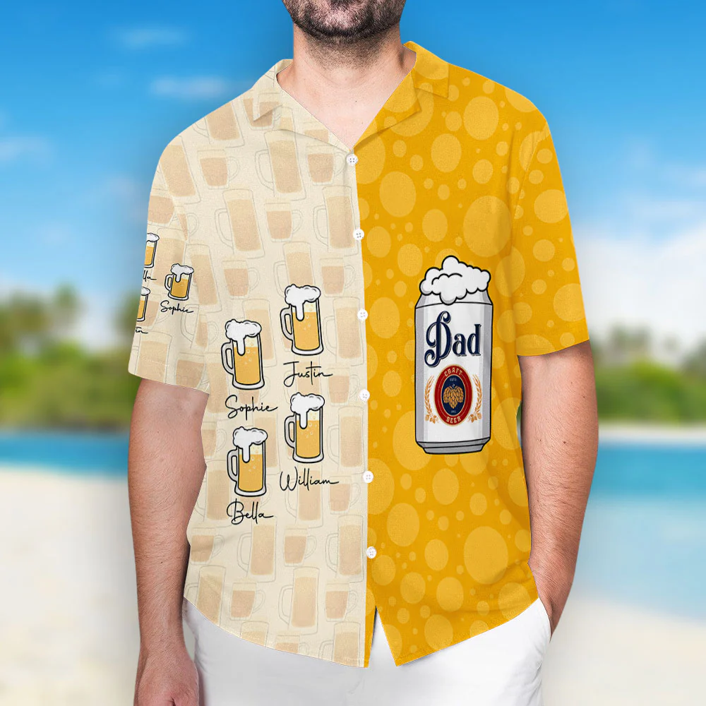The Chill Daddy - Personalized Custom Hawaiian Shirt - Image 4