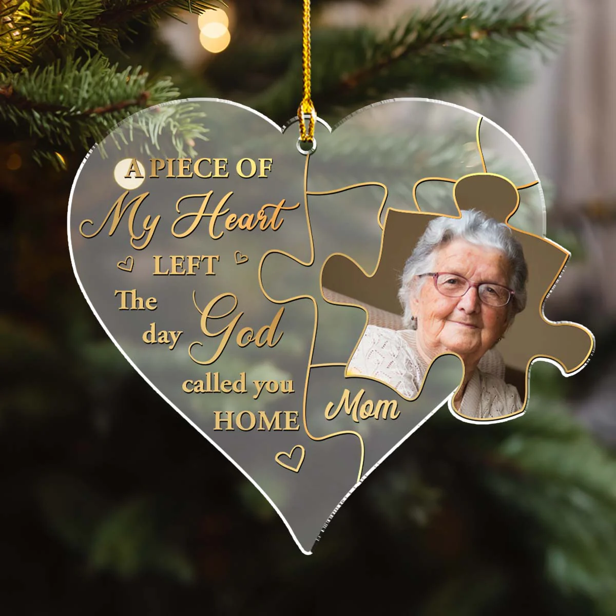 The Day God Called You - Personalized Custom Frosted Acrylic Ornament - Image 3