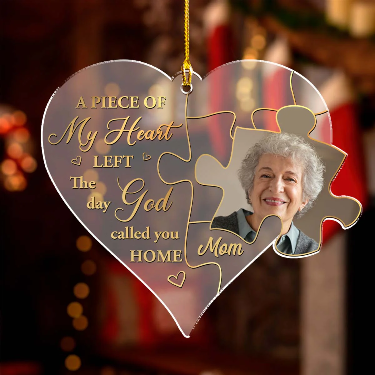 The Day God Called You - Personalized Custom Frosted Acrylic Ornament - Image 4