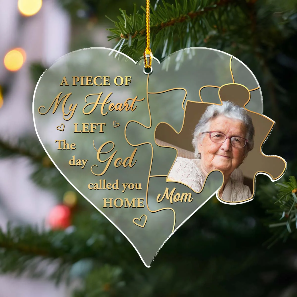 The Day God Called You - Personalized Custom Frosted Acrylic Ornament - Image 5