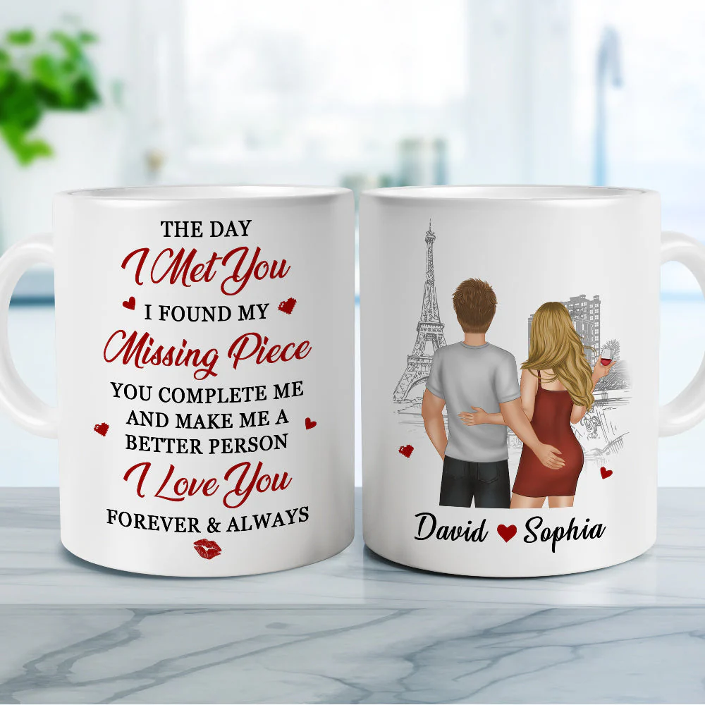 The Day I Found You - Personalized Custom Coffee Mug - Image 2