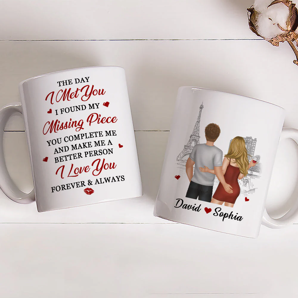 The Day I Found You - Personalized Custom Coffee Mug - Image 3