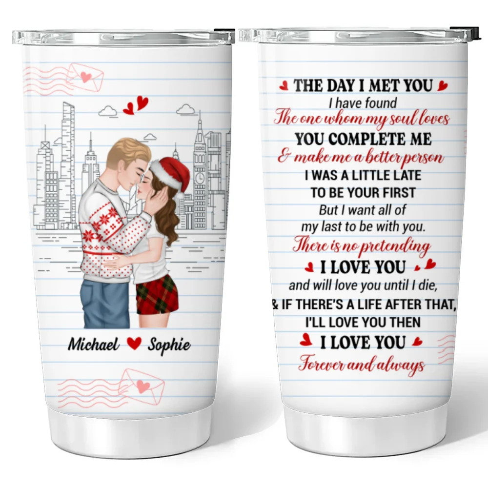 The Day I Met You Version 2 - Personalized Custom Tumbler - Image 5