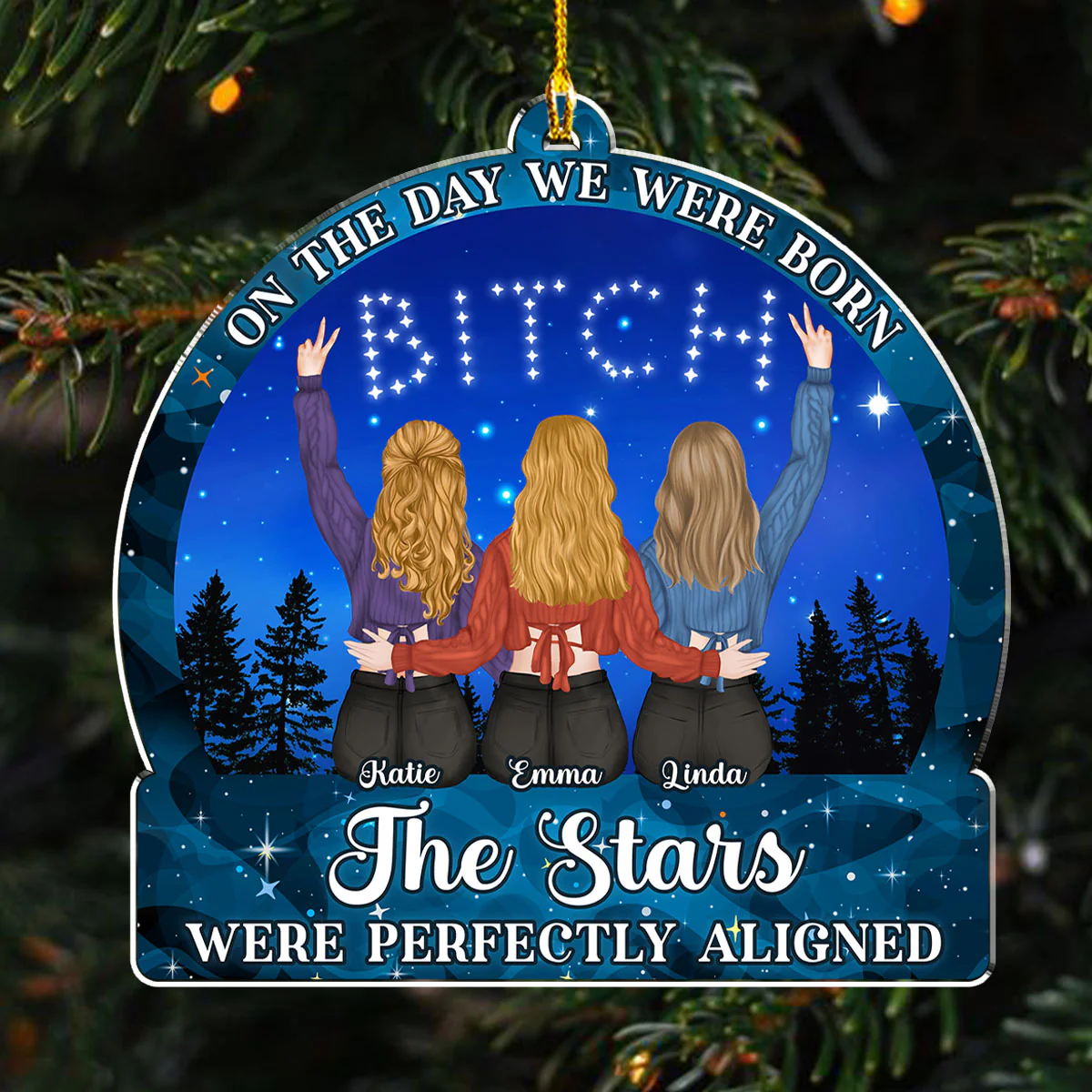 The Day - Personalized Custom Acrylic Ornament - Image 2