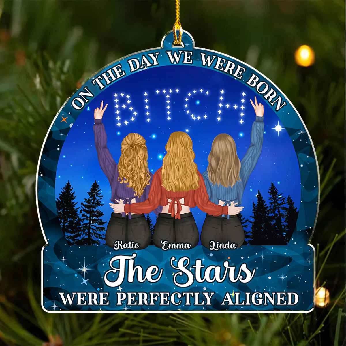 The Day - Personalized Custom Acrylic Ornament - Image 3