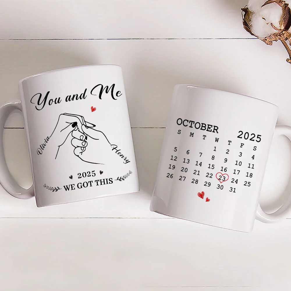 The Day We Chose Us - Personalized Custom Coffee Mug - Image 3