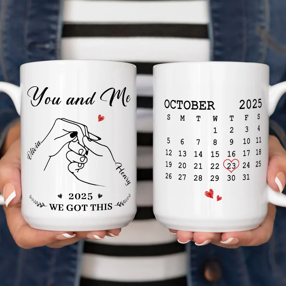 The Day We Chose Us - Personalized Custom Coffee Mug - Image 4