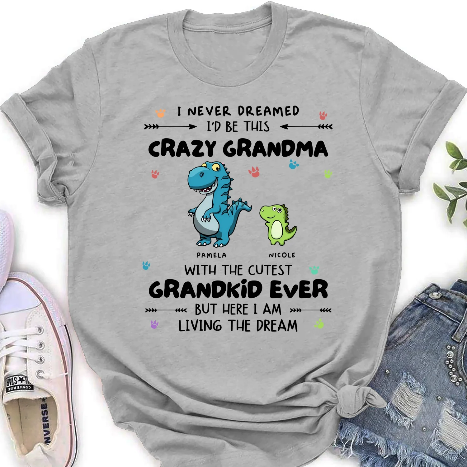 The Dream With My Grandkid - Personalized Custom Shirt - Image 17