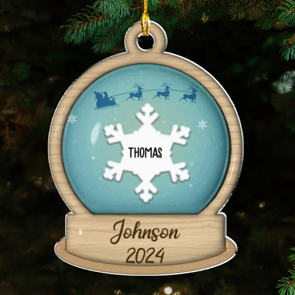 The Family 2024 - Personalized Custom 3D Inflated Effect Acrylic Ornament - Image 6