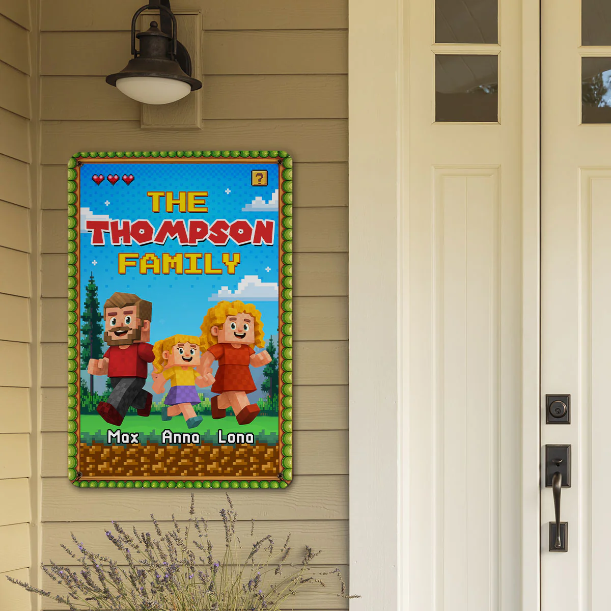 The Family - Personalized Custom 3D Inflated Effect Metal Sign - Image 2