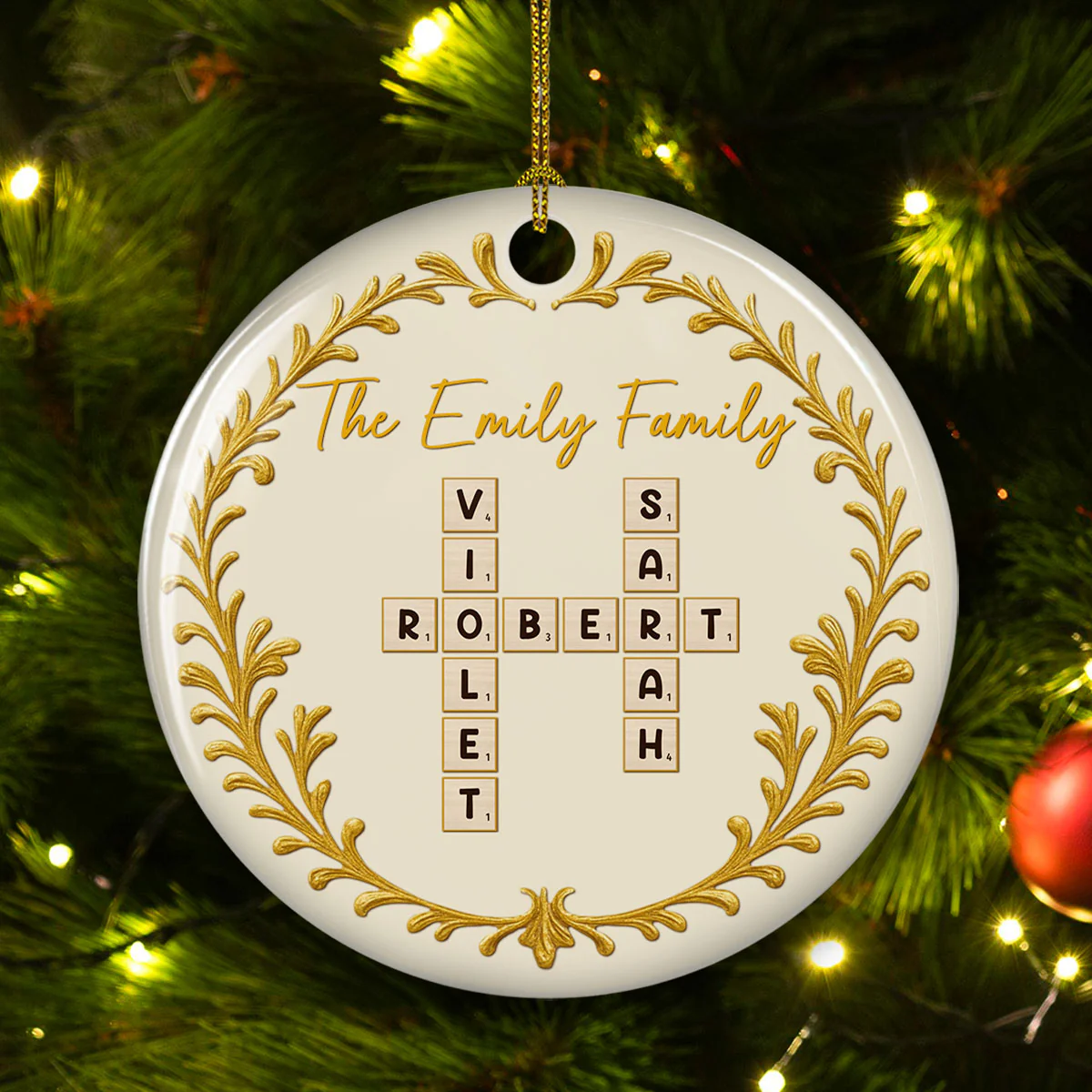 The Family - Personalized Custom Ceramic Ornament - Image 2