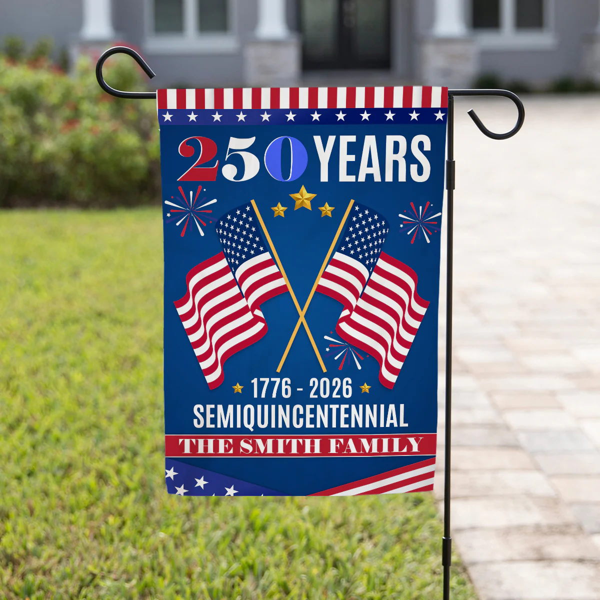 The Family Through All - Personalized Custom Flag - Image 4