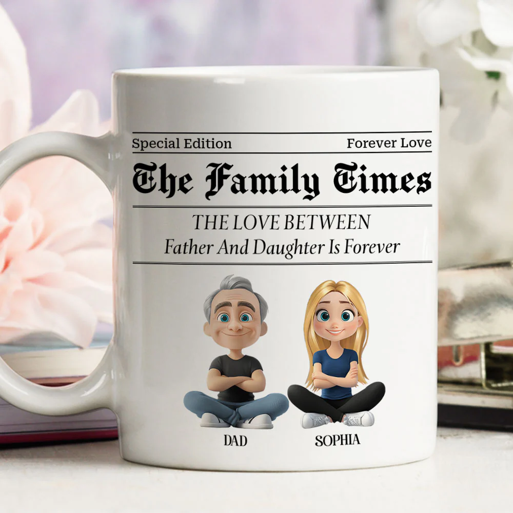 The Family Times Reported - Personalized Custom Coffee Mug - Image 4