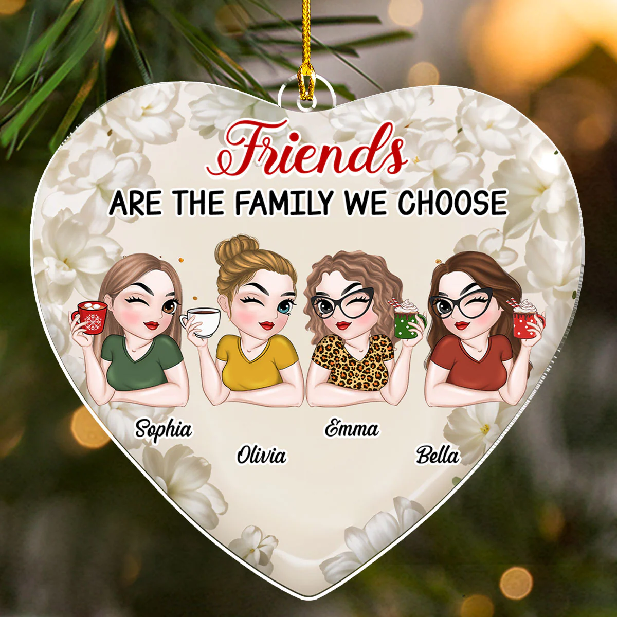 The Family We Choose - Personalized Custom Acrylic Ornament - Image 4