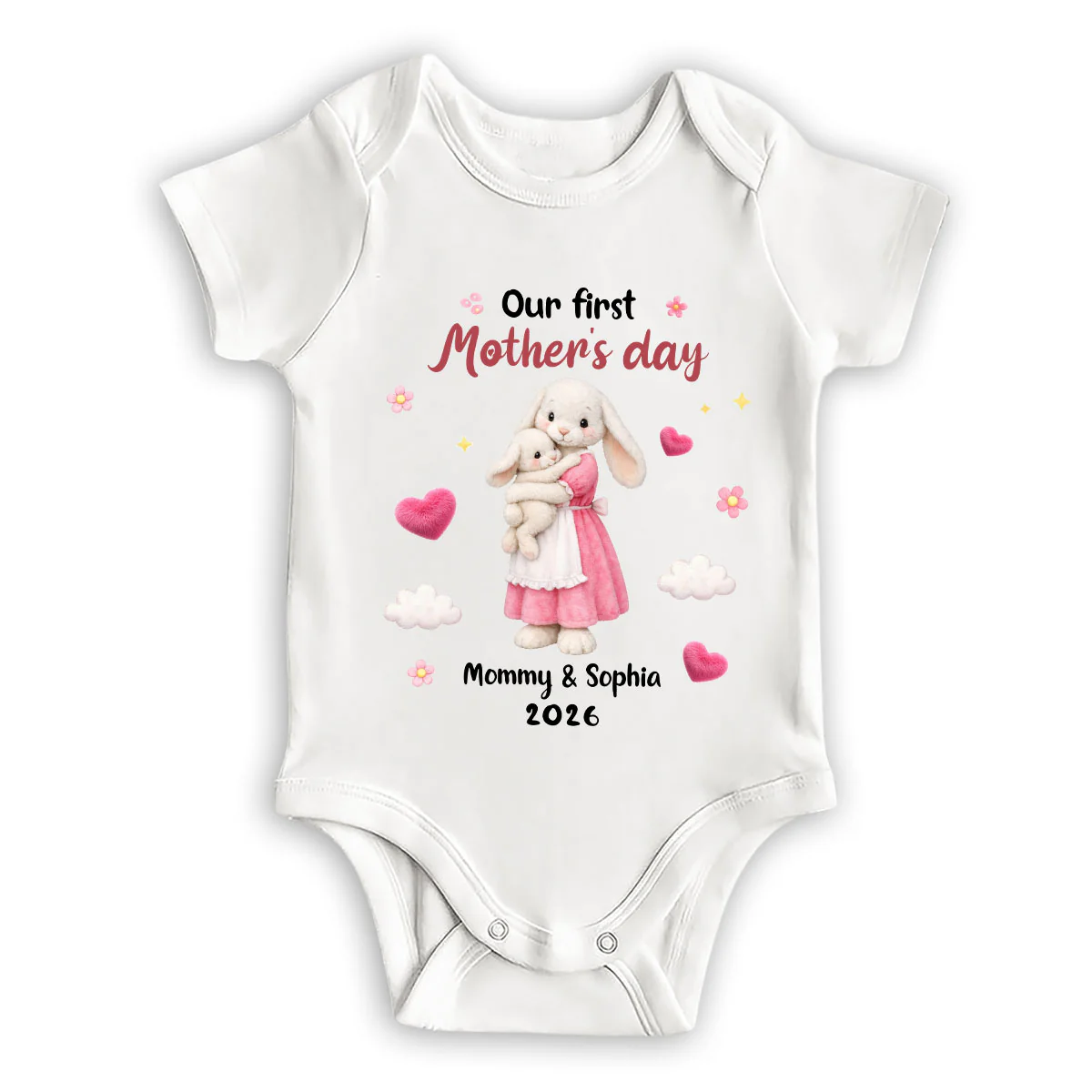 The First Celebration - Personalized Custom Baby Onesie