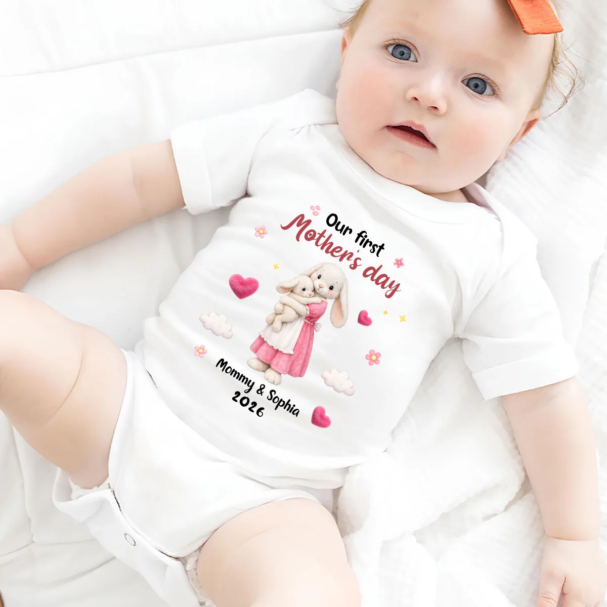 The First Celebration - Personalized Custom Baby Onesie - Image 3