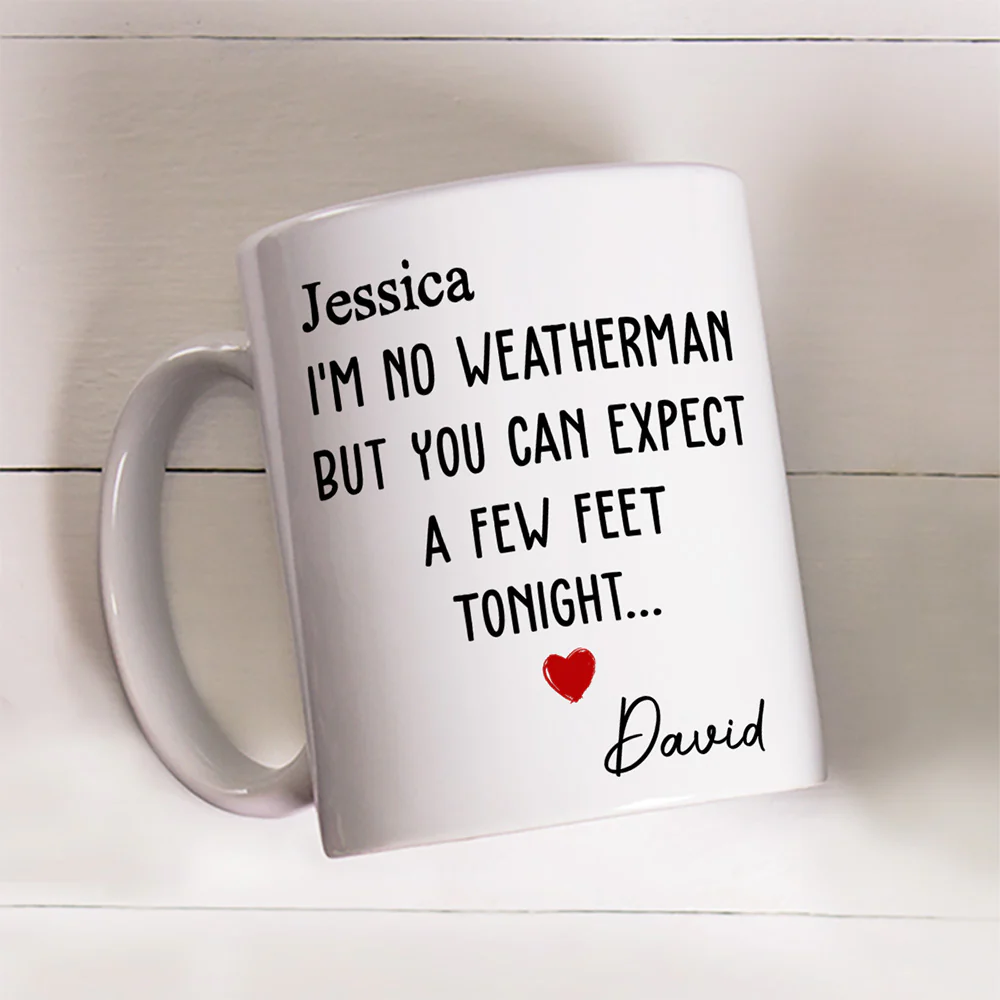 The Forecast Predicts A Surprise - Personalized Custom Coffee Mug - Image 2