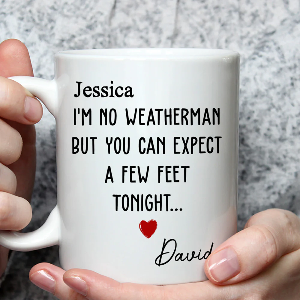 The Forecast Predicts A Surprise - Personalized Custom Coffee Mug - Image 3
