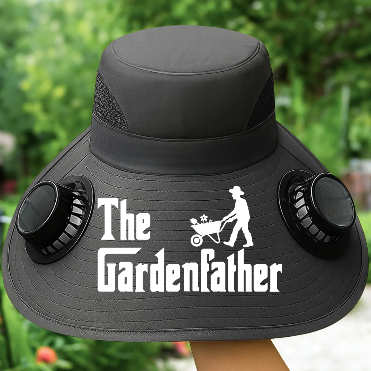 The Gardenfather - Personalized Custom Solar Fan Hat - Image 9