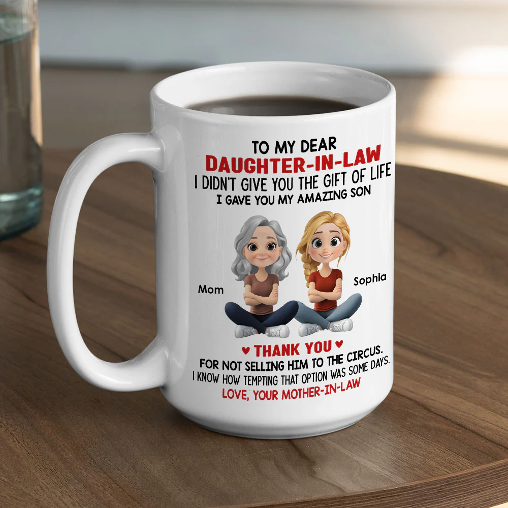 The Gift Of Life - Personalized Custom Coffee Mug - Image 5
