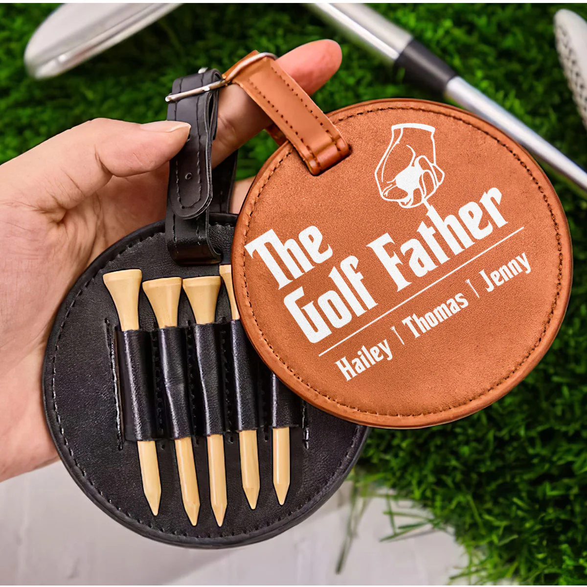 The Golf Father - Personalized Custom Golf Tee Bag - Image 2
