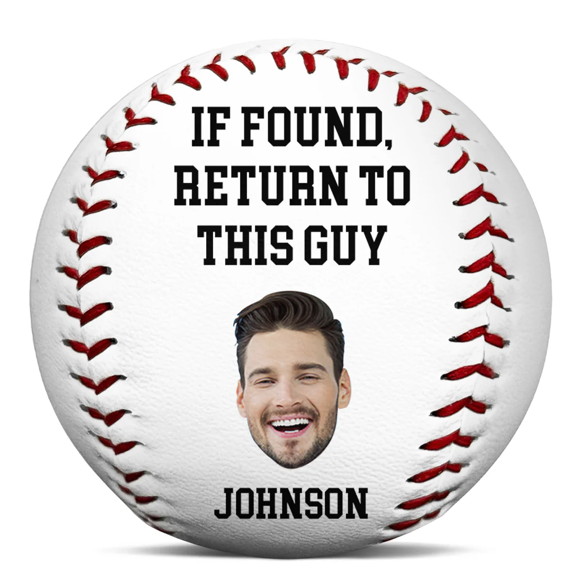 The Grass Hides My Balls - Personalized Custom Baseball - Image 2